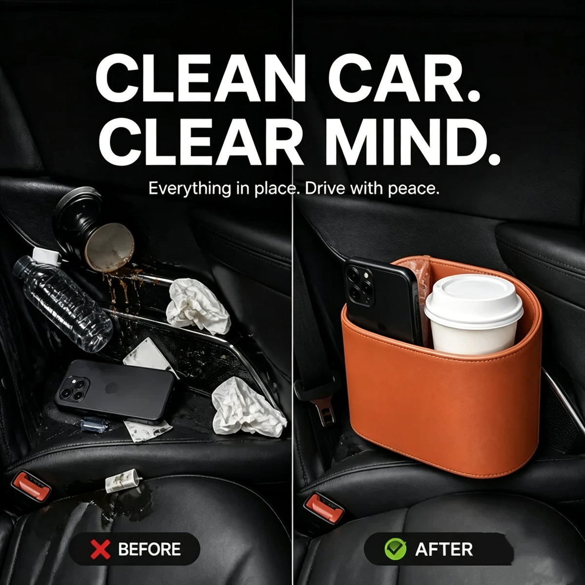 🚗 Buy 2, Get 1 FREE — Leather Car Door Organizer