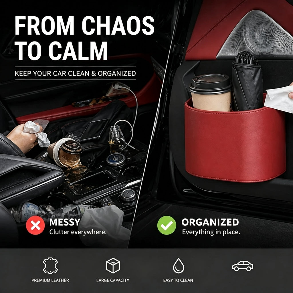 🚗 Buy 2, Get 1 FREE — Leather Car Door Organizer