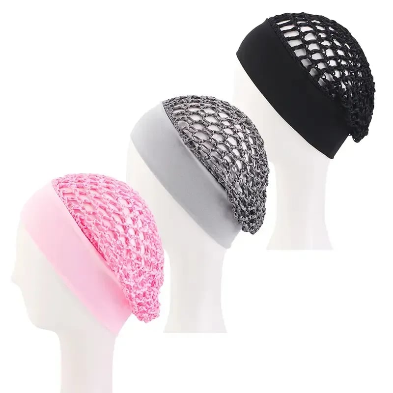 50% OFF — 🌙3-Pack Soft, Stretchy Sleep Bonnets