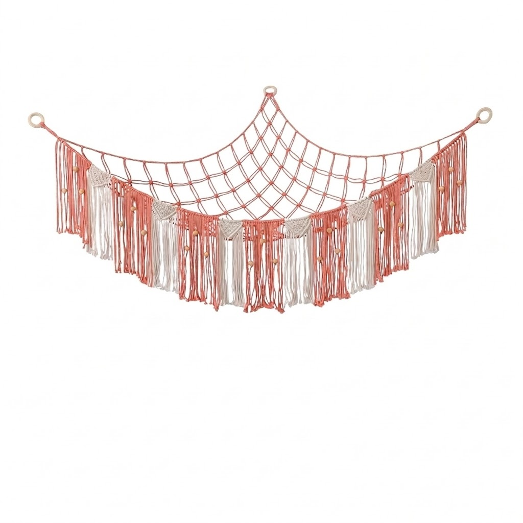 Children's Room Corner Storage Mesh Net