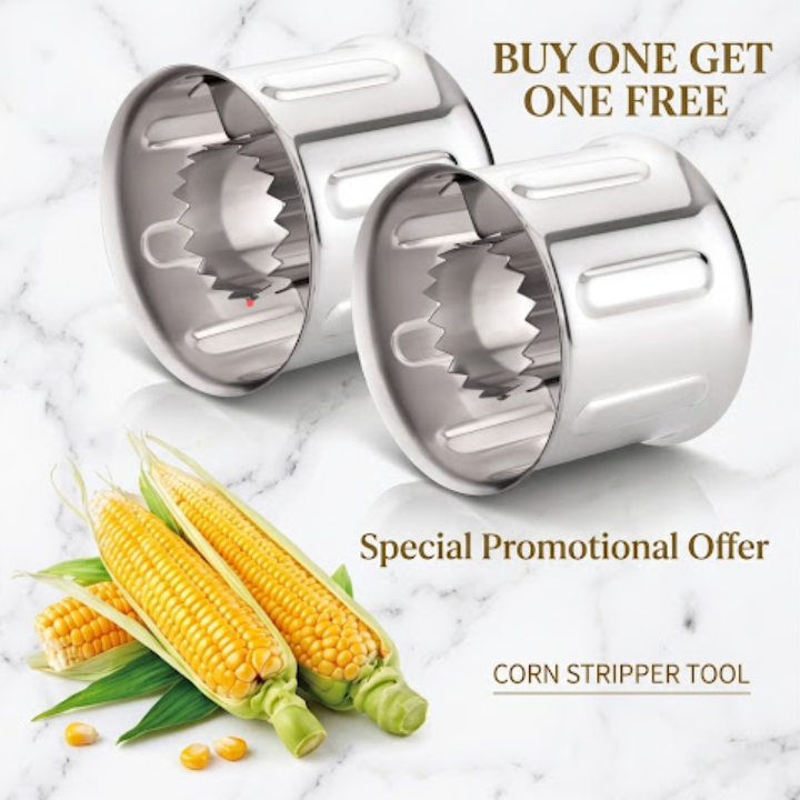 Easy Corn Cutter & Kernel Stripper – Strip Corn in Seconds 🌽