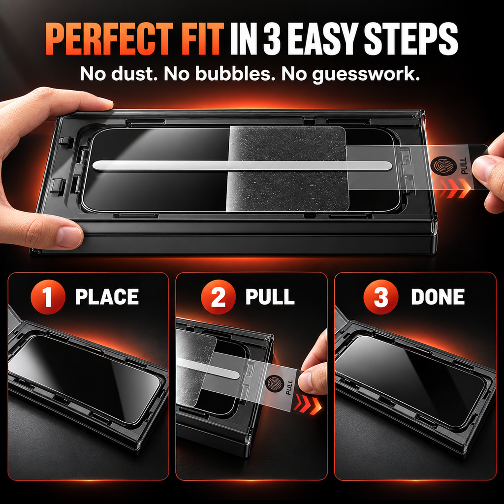 47% OFF PandaShield — iPhone Privacy Glass with Easy-Install Alignment Box