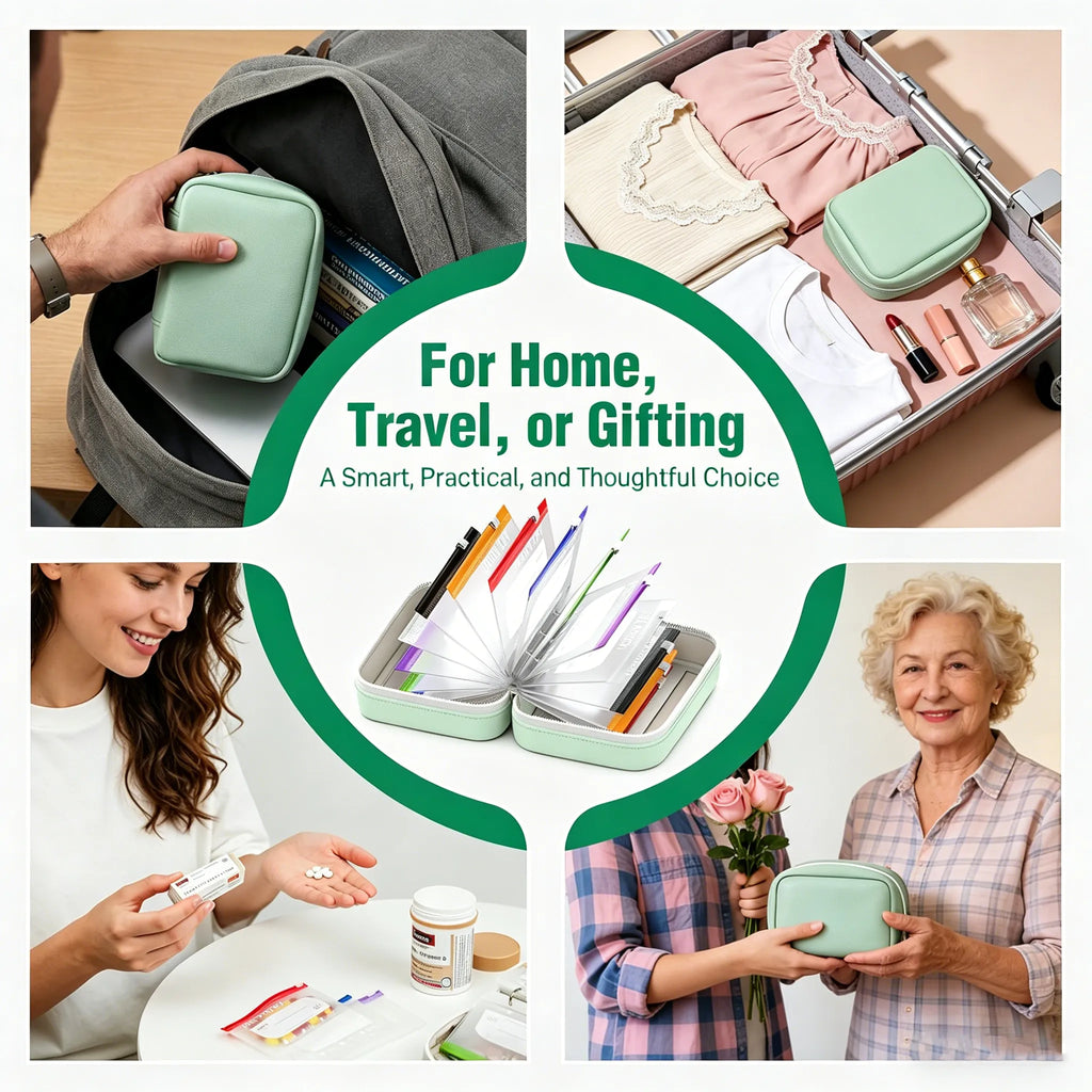 💊 Waterproof Pill Pouch Set – Organize Your Week in Seconds