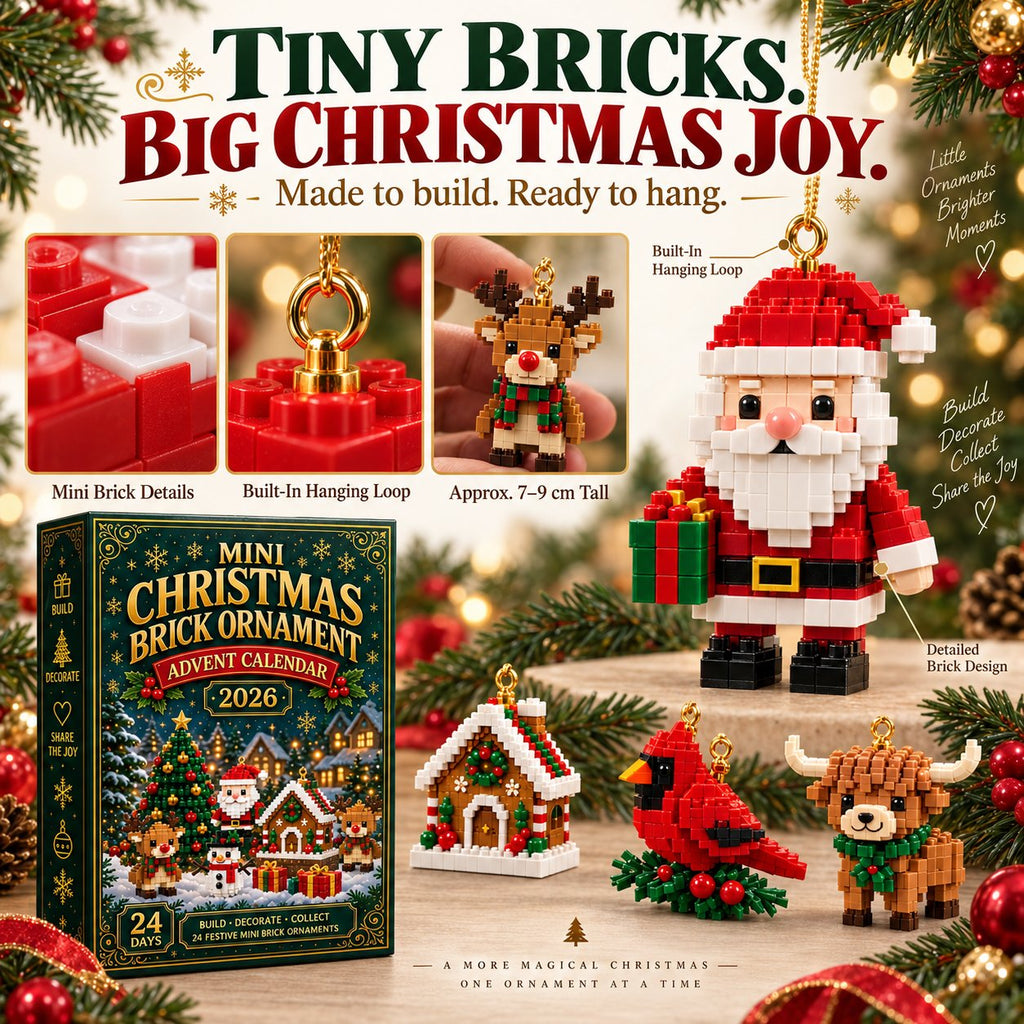 50% OFF 🎄 Build a Little Christmas Magic Every Day—24-Day Brick Advent Calendar