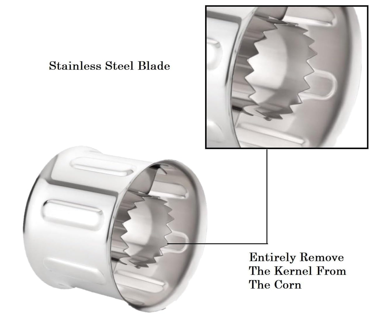Easy Corn Cutter & Kernel Stripper – Strip Corn in Seconds 🌽