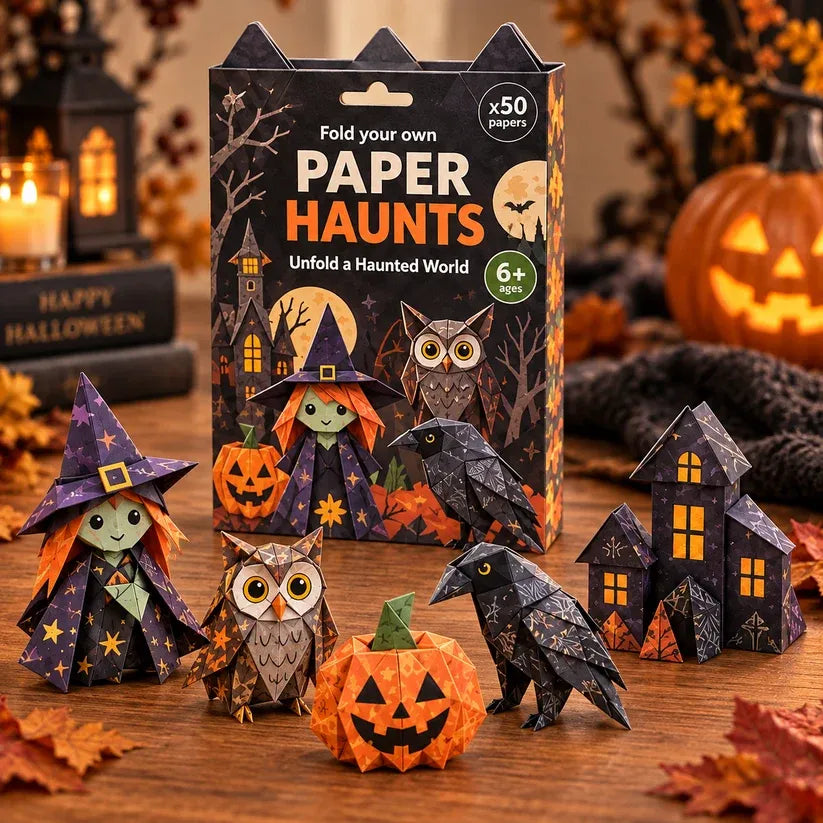 Halloween 3D Paper Craft Kit ¨C 50 Pre-Printed Sheets + Step-by-Step ...