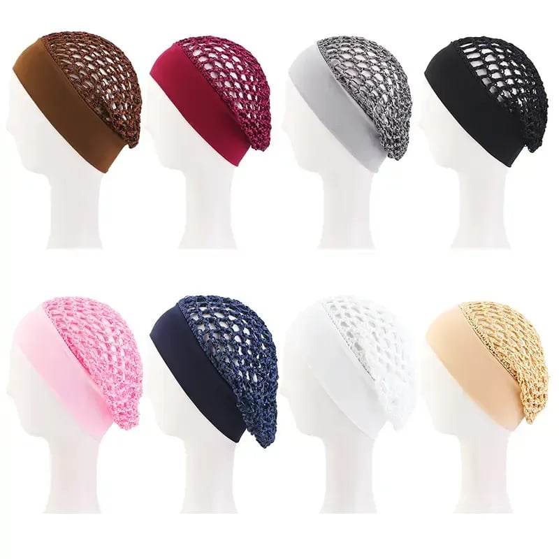 50% OFF — 🌙3-Pack Soft, Stretchy Sleep Bonnets