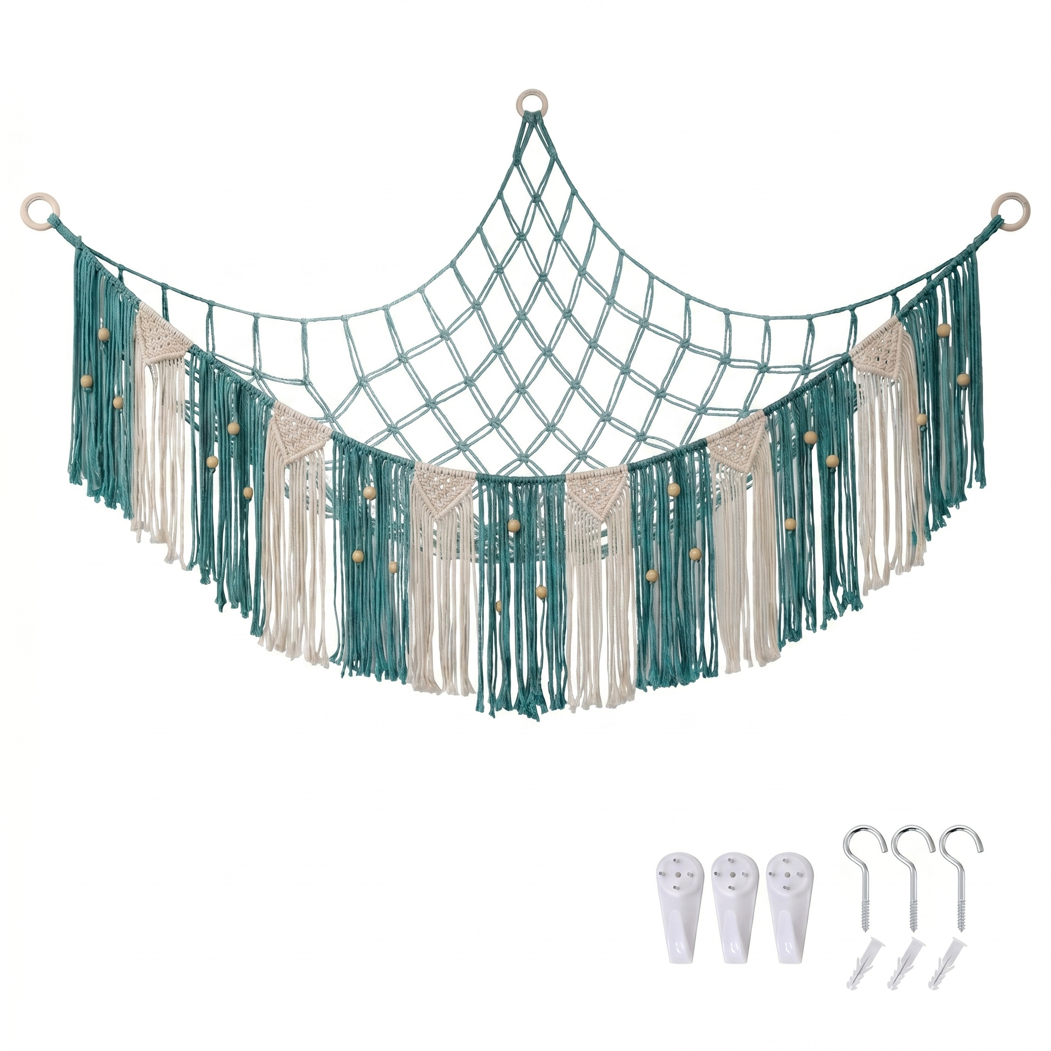 Children's Room Corner Storage Mesh Net