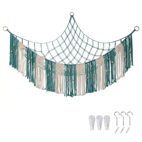 Children's Room Corner Storage Mesh Net