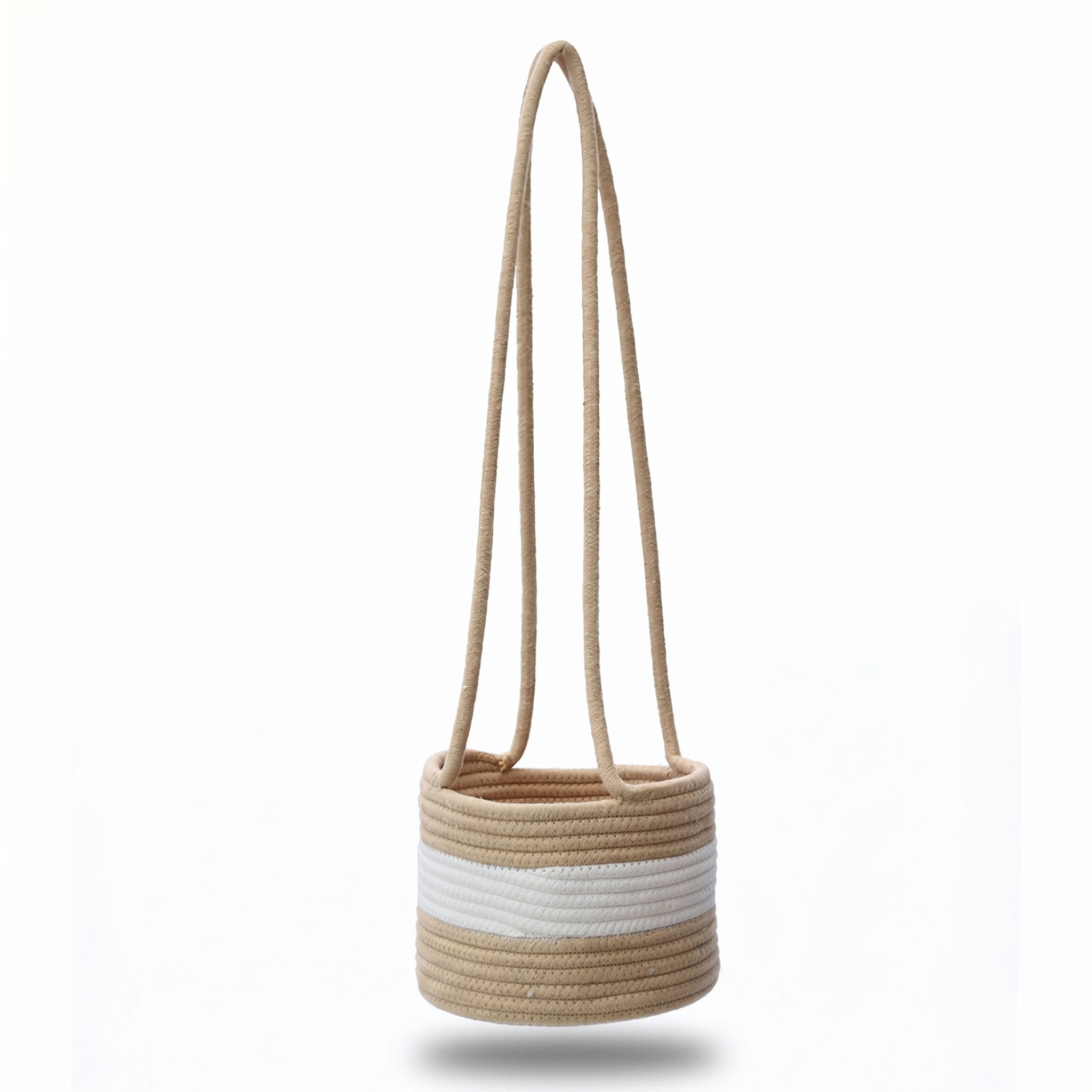 Handwoven Cotton Rope Hanging Planter