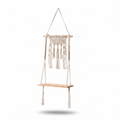 Hand-woven wall-mounted storage rack