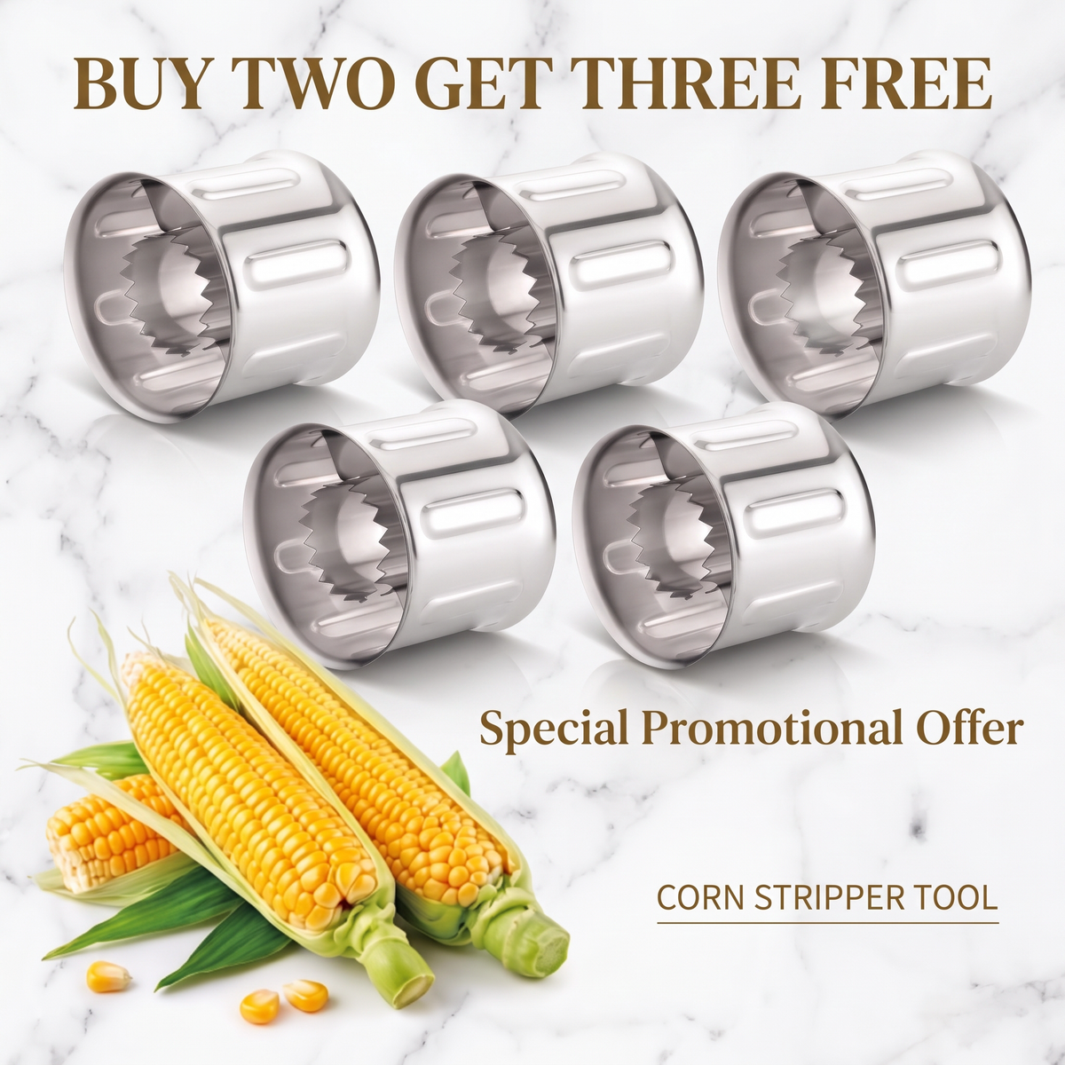 Easy Corn Cutter & Kernel Stripper – Strip Corn in Seconds 🌽