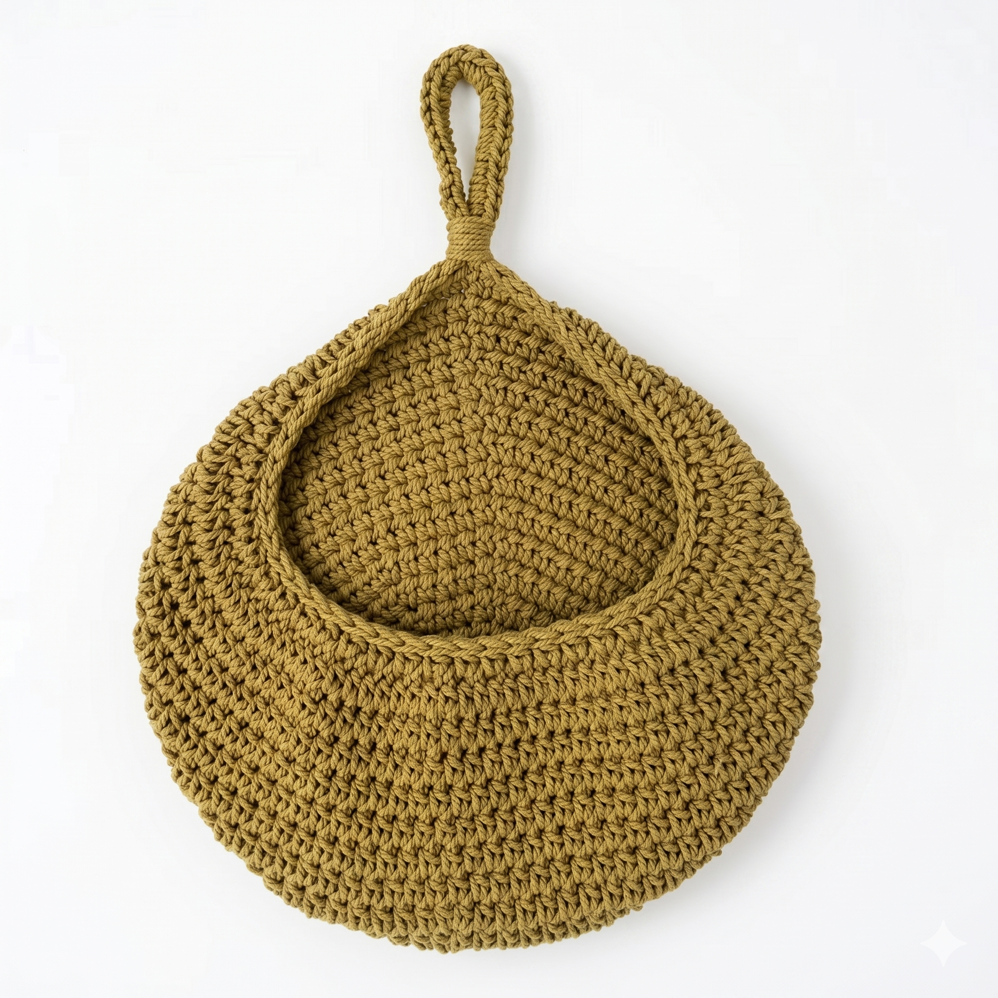 Hand-Woven Hanging Fruit Basket