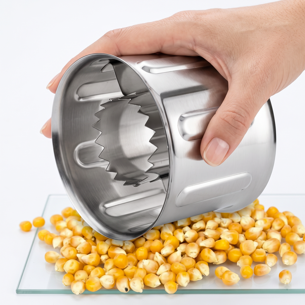 Easy Corn Cutter & Kernel Stripper – Strip Corn in Seconds 🌽