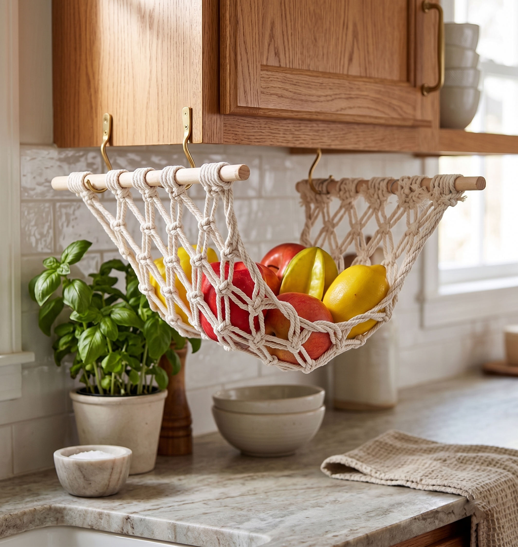 Home Kitchen Hanging Fruit Basket