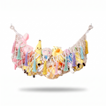 Toy storage hammock toy decoration mesh bag