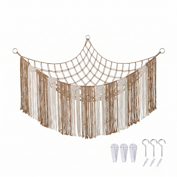 Children's Room Corner Storage Mesh Net