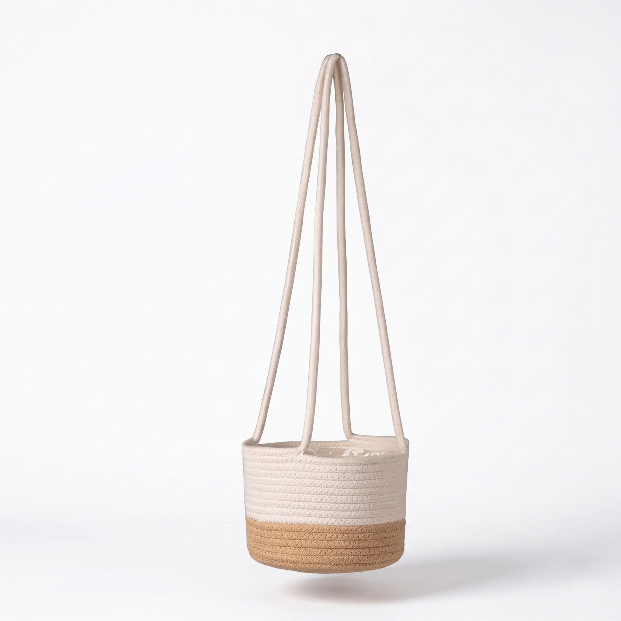 Handwoven Cotton Rope Hanging Planter