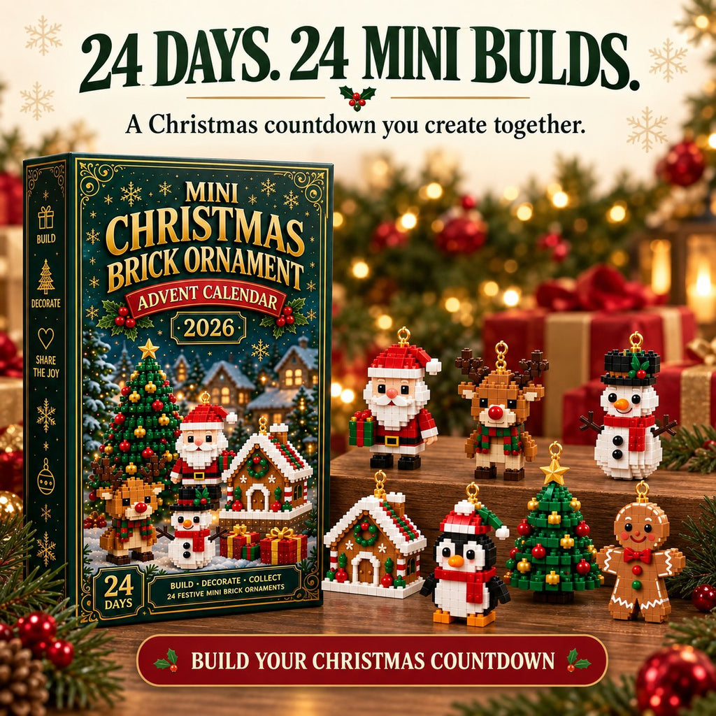 50% OFF 🎄 Build a Little Christmas Magic Every Day—24-Day Brick Advent Calendar