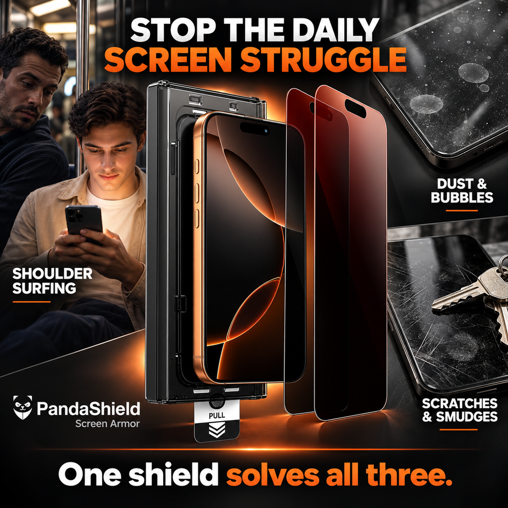 47% OFF PandaShield — iPhone Privacy Glass with Easy-Install Alignment Box