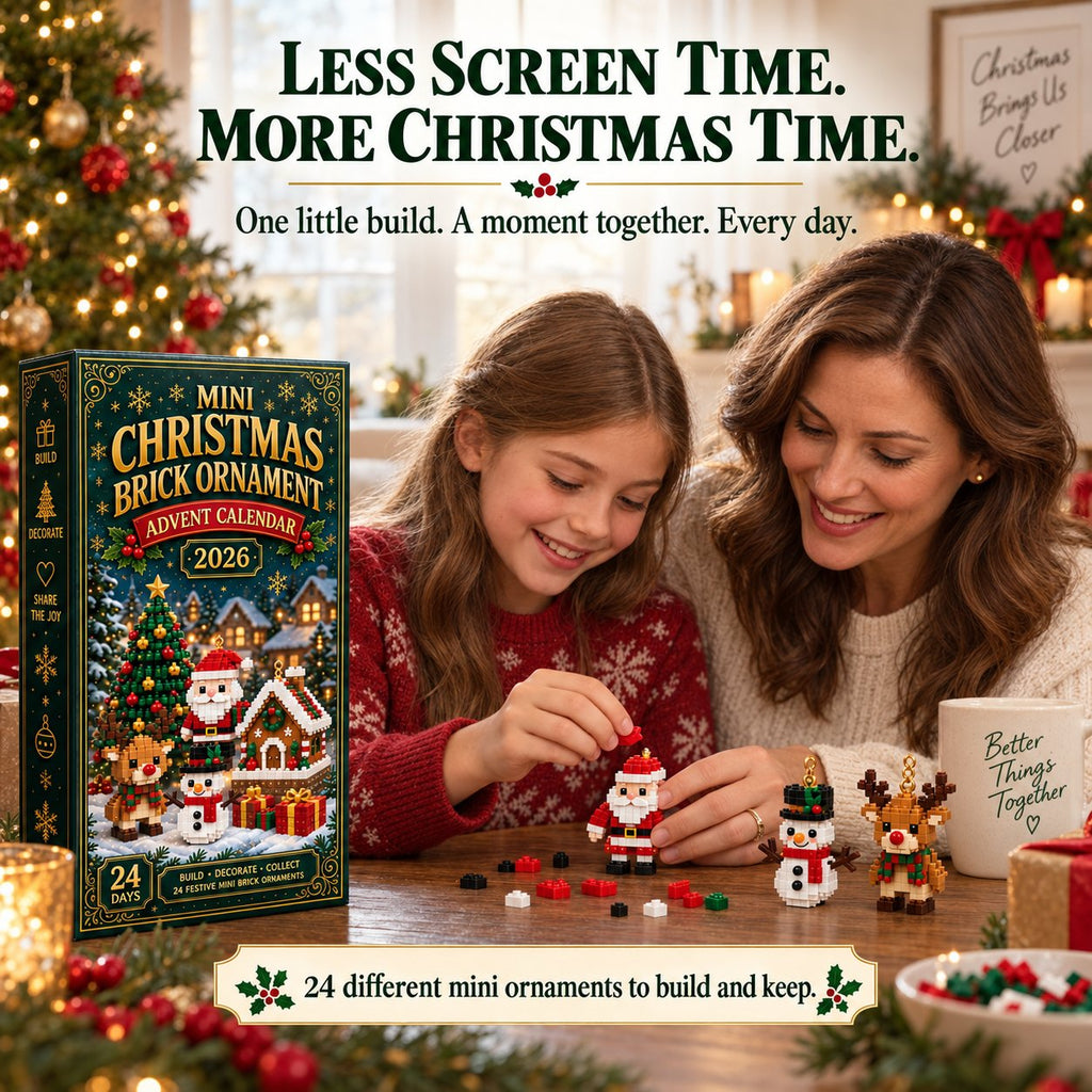 50% OFF 🎄 Build a Little Christmas Magic Every Day—24-Day Brick Advent Calendar
