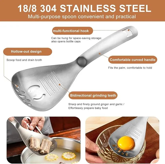 5-in-1 Kitchen Spoon Set — Mash, Strain, Stir & More