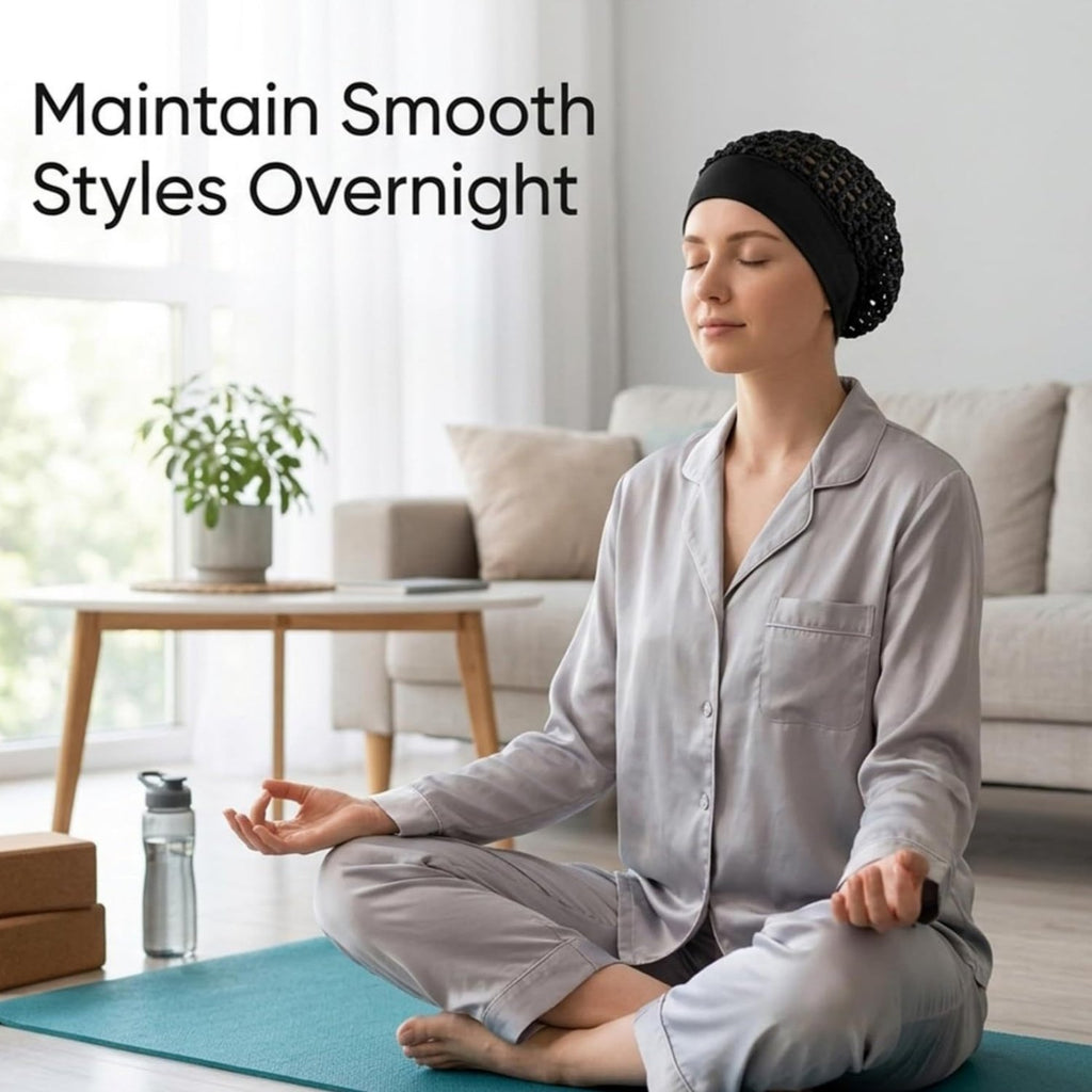 50% OFF — 🌙3-Pack Soft, Stretchy Sleep Bonnets