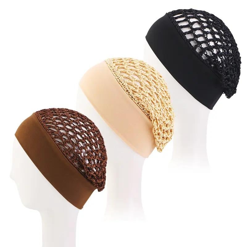 50% OFF — 🌙3-Pack Soft, Stretchy Sleep Bonnets