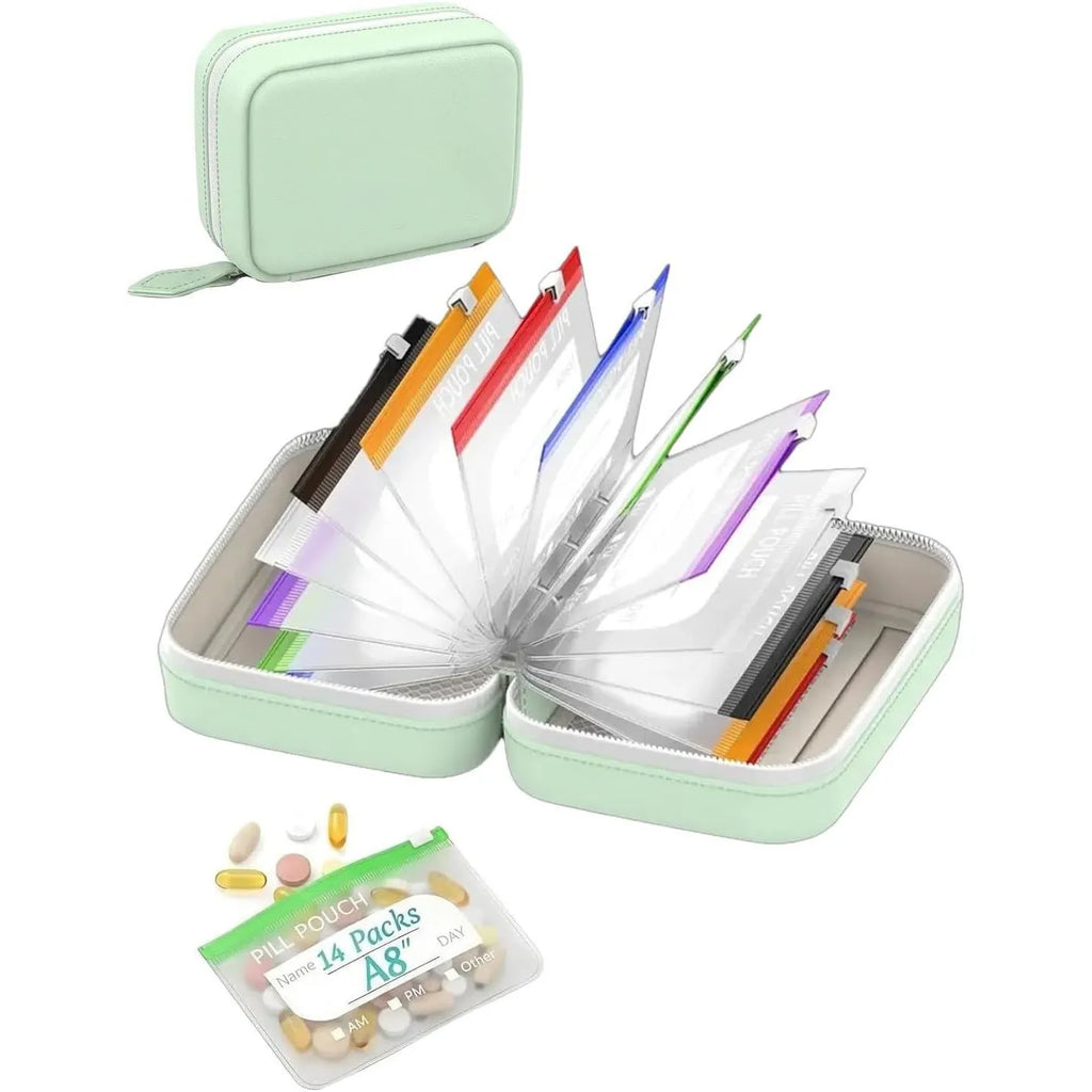 💊 Waterproof Pill Pouch Set – Organize Your Week in Seconds
