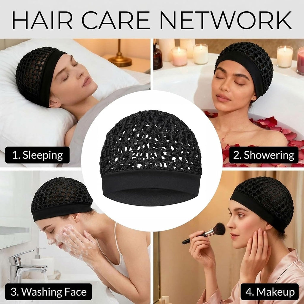 50% OFF — 🌙3-Pack Soft, Stretchy Sleep Bonnets