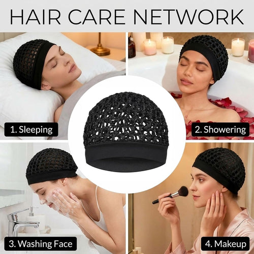 50% OFF — 🌙3-Pack Soft, Stretchy Sleep Bonnets