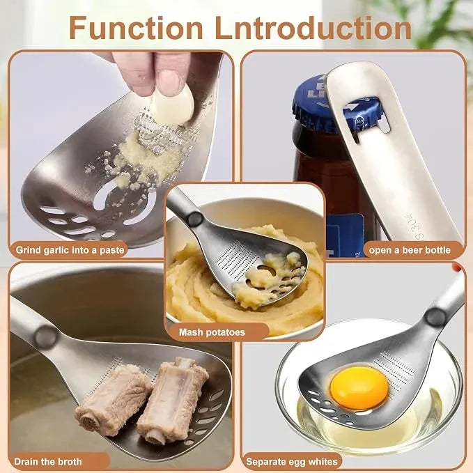 5-in-1 Kitchen Spoon Set — Mash, Strain, Stir & More