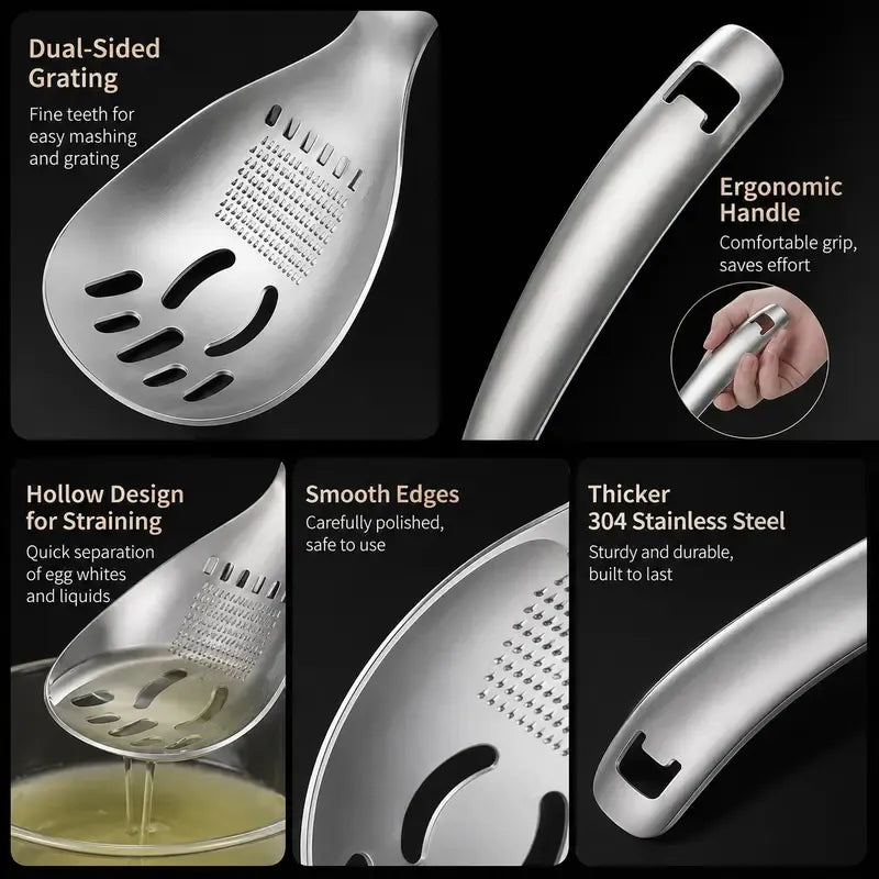 5-in-1 Kitchen Spoon Set — Mash, Strain, Stir & More