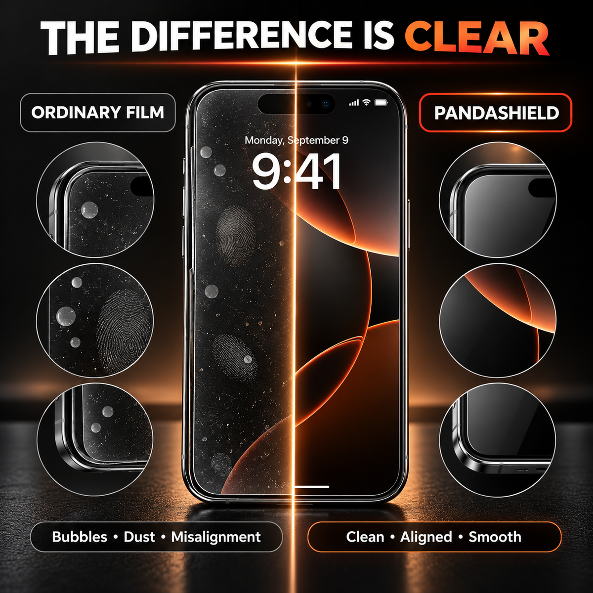 47% OFF PandaShield — iPhone Privacy Glass with Easy-Install Alignment Box